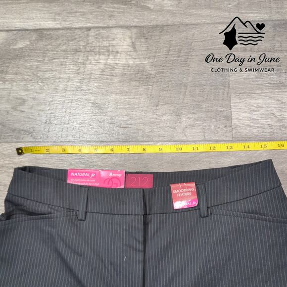 212 Collection Natural Fit Straight Leg Dress Pants Size 8 - Picture 3 of 6